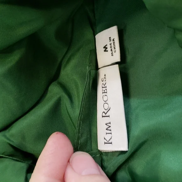 Kim Rogers Green Vest Size Med - Picture 4 of 4